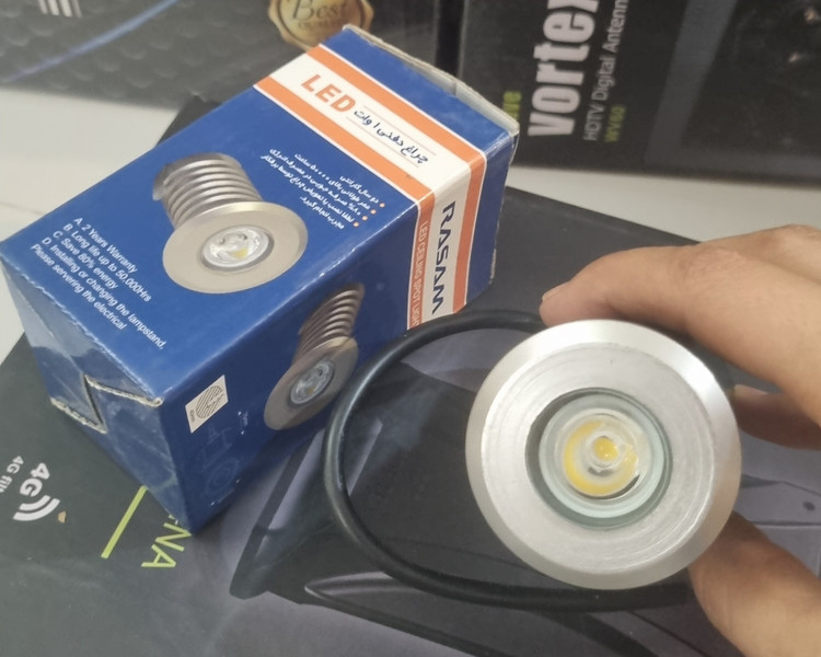 چراغ دفنی ۱ وات گرد رسام lED