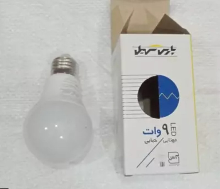 لامپ 9وات مهتابی پارس سهیل حبابی lED