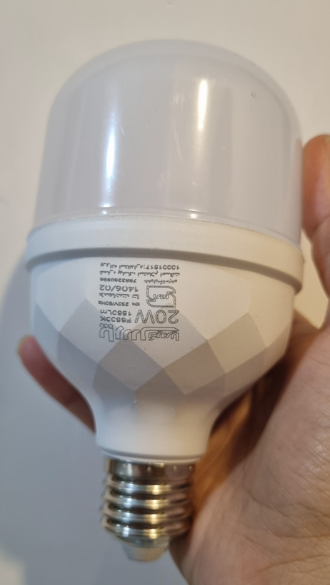 لامپ 20 وات مهتابی پارس کیمیا حبابی LED