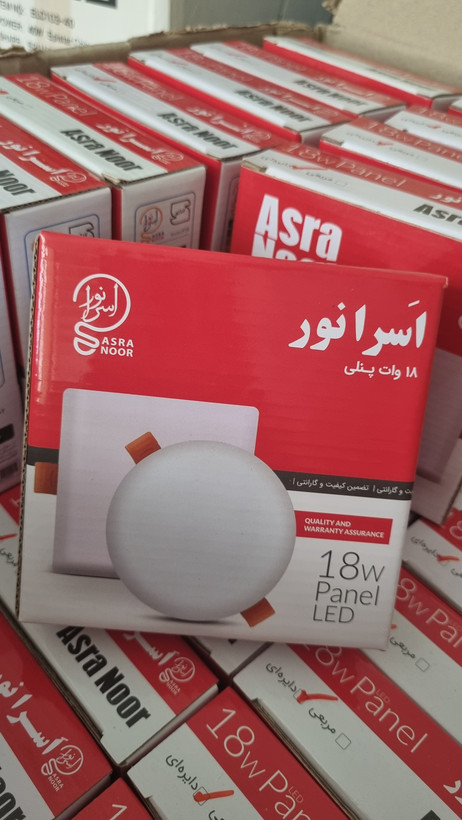 پنل 18 وات گرد دایره توکار مهتابی اسرانور